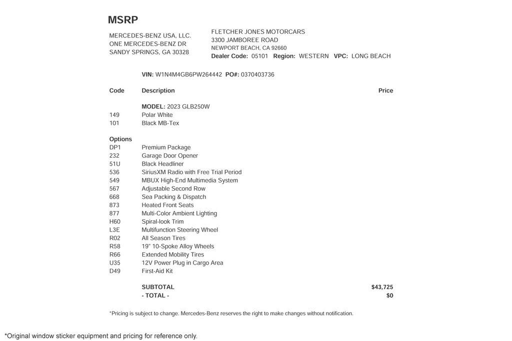 2023 Mercedes-Benz GLB-Class