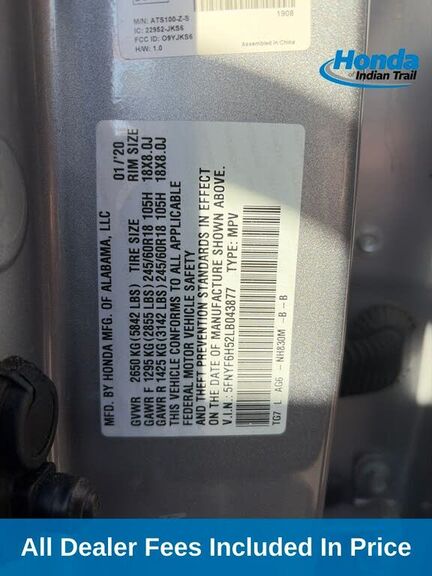 2020 HONDA Pilot