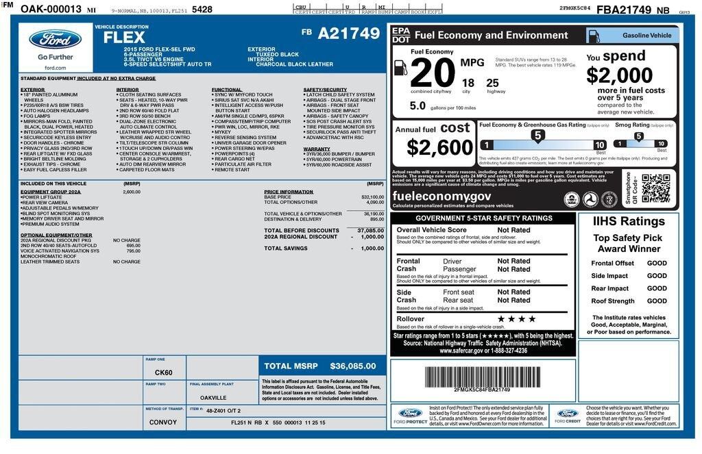 2015 FORD Flex