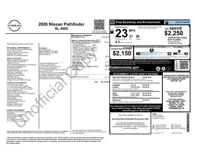 2026 NISSAN Pathfinder