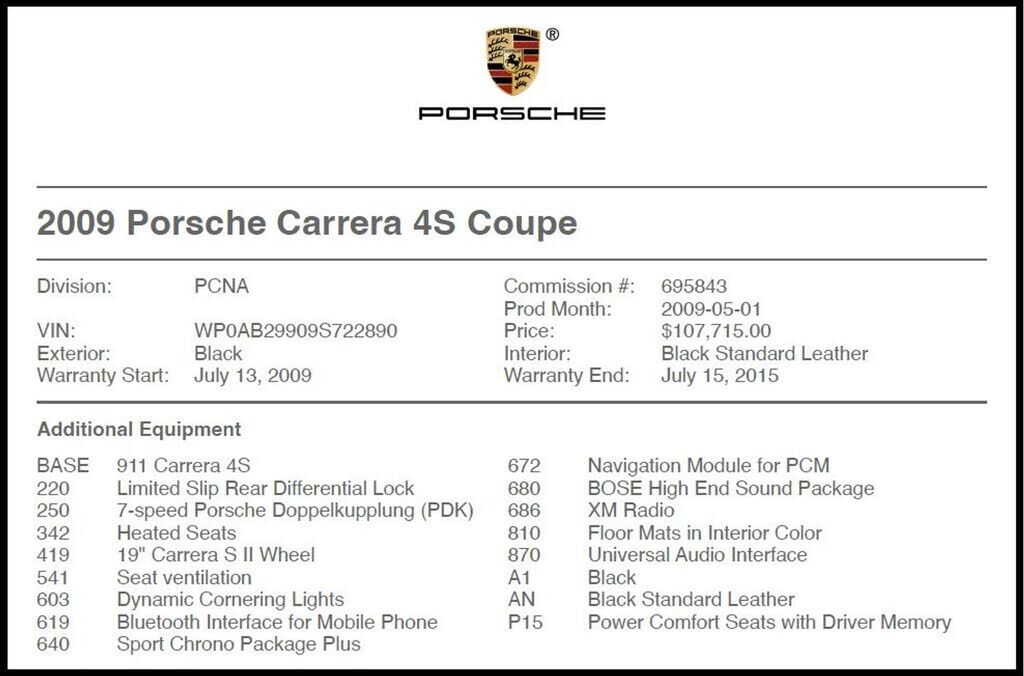 2009 PORSCHE 911