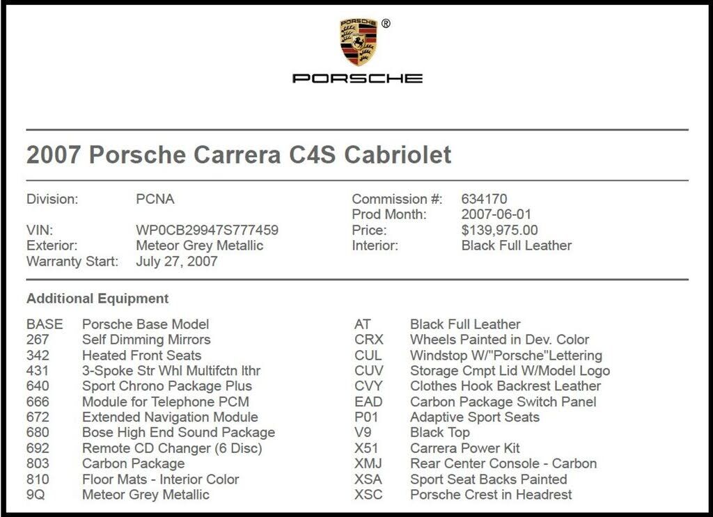 2007 PORSCHE 911