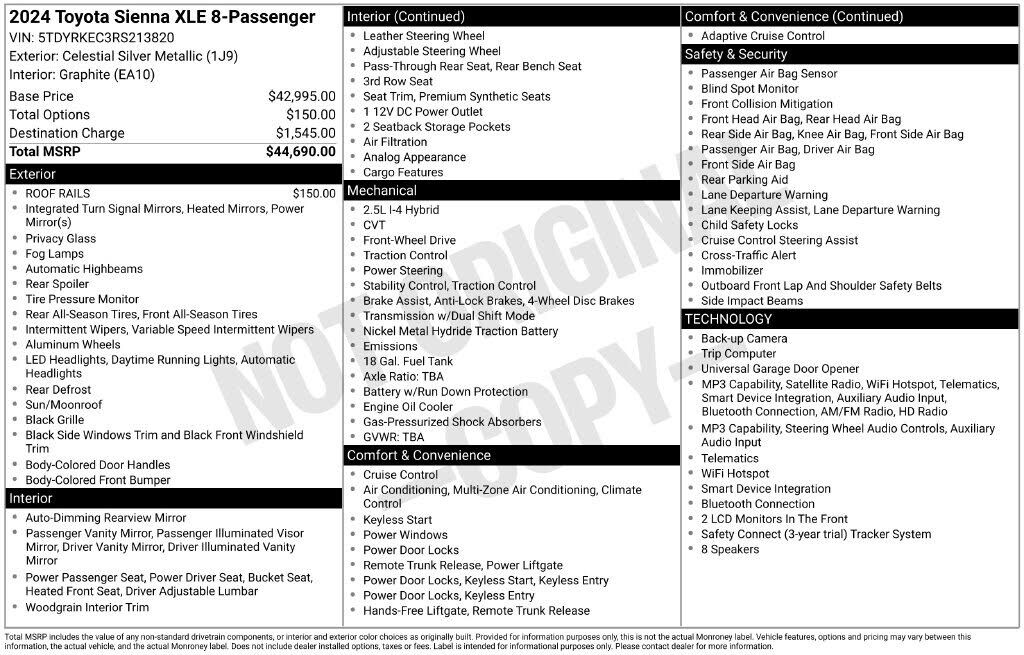 2024 TOYOTA Sienna