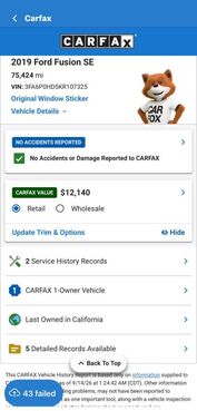 2019 FORD Fusion
