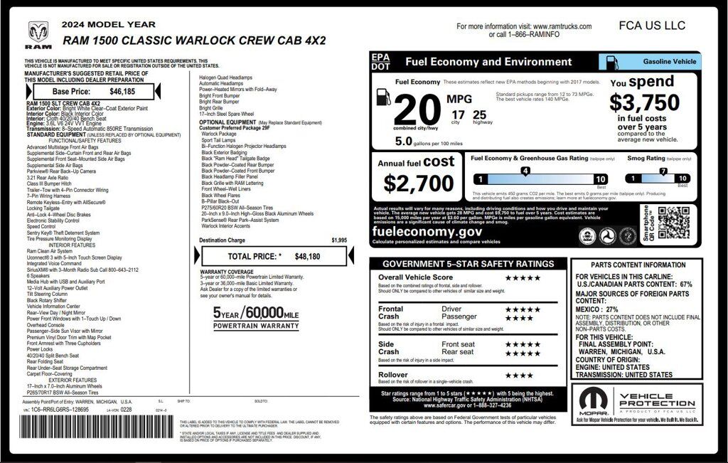 2024 RAM 1500