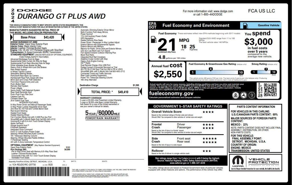 2024 DODGE Durango