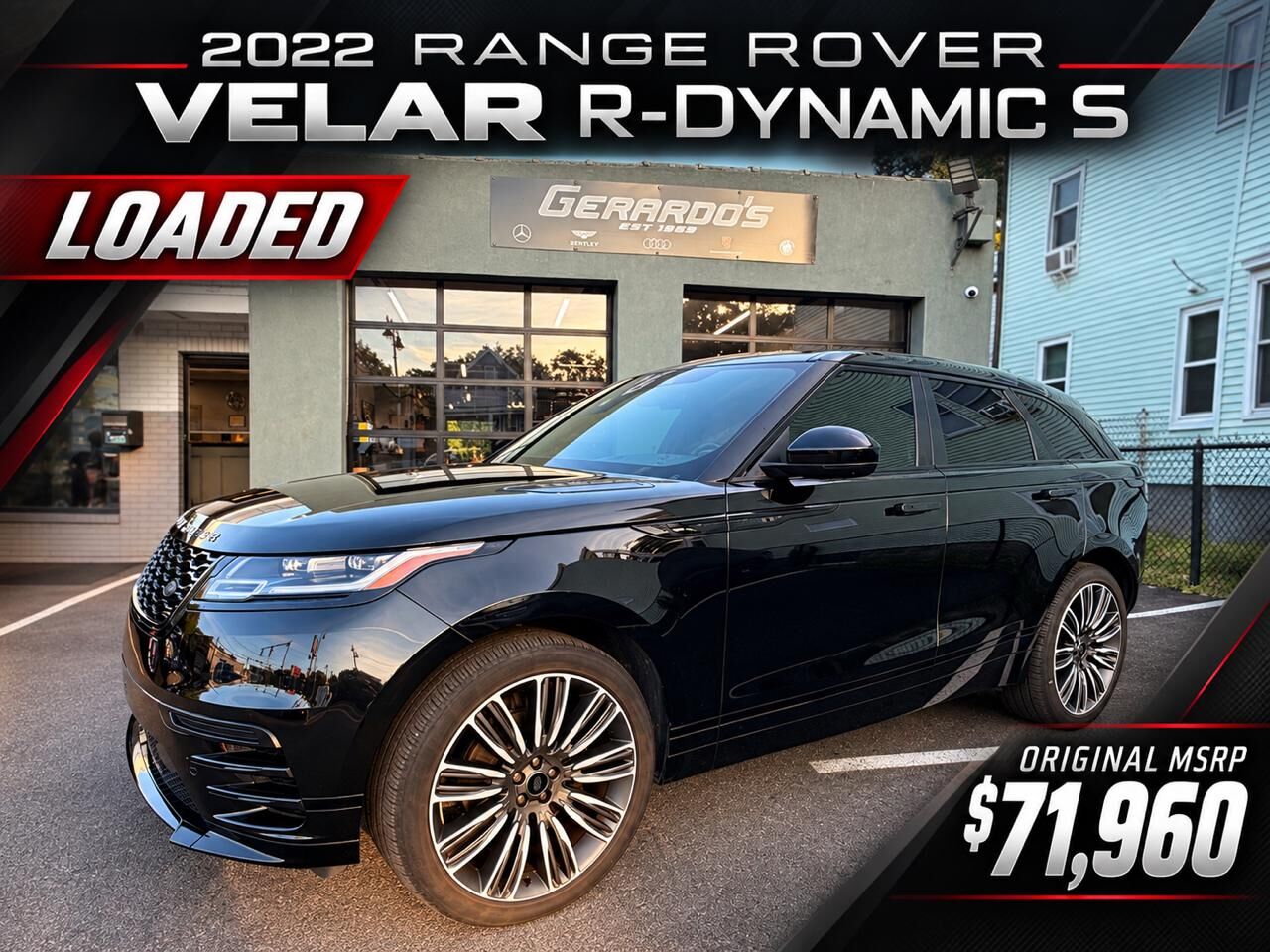 2022 LAND ROVER Range Rover Velar
