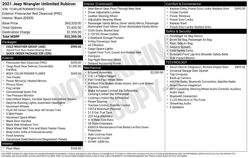 2021 JEEP Wrangler