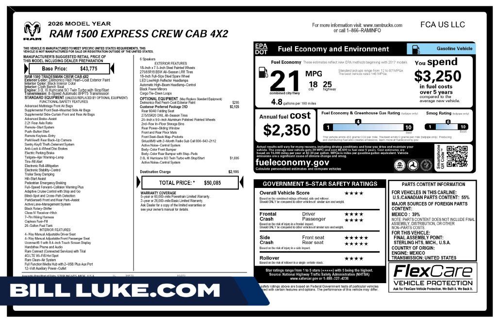 2026 RAM 1500