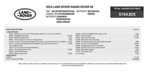 2024 LAND ROVER Range Rover