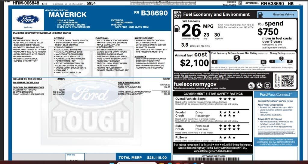 2024 FORD Maverick