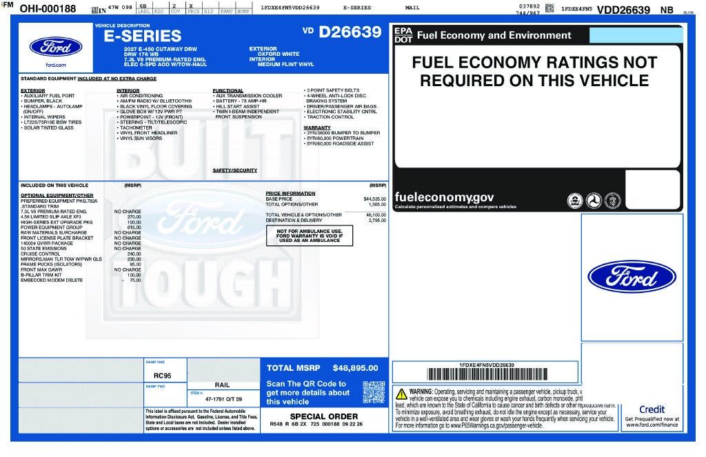 2027 FORD E-450