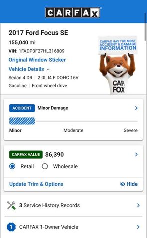2017 FORD Focus