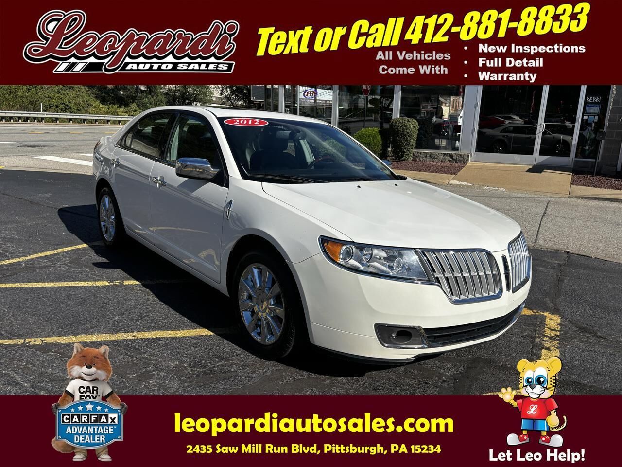 2012 LINCOLN MKZ