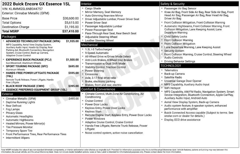 2022 BUICK Encore GX