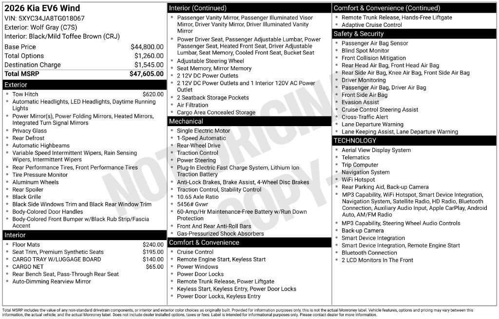 2026 KIA EV6