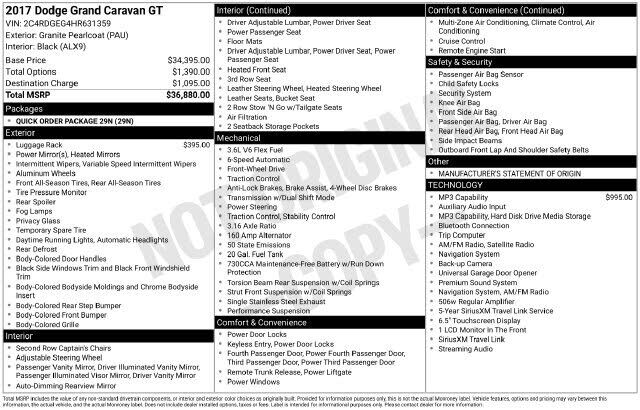 2017 DODGE Grand Caravan