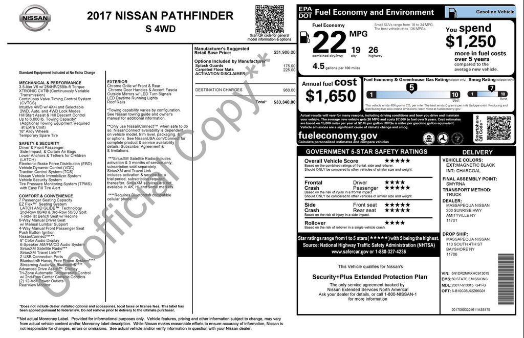 2017 NISSAN Pathfinder
