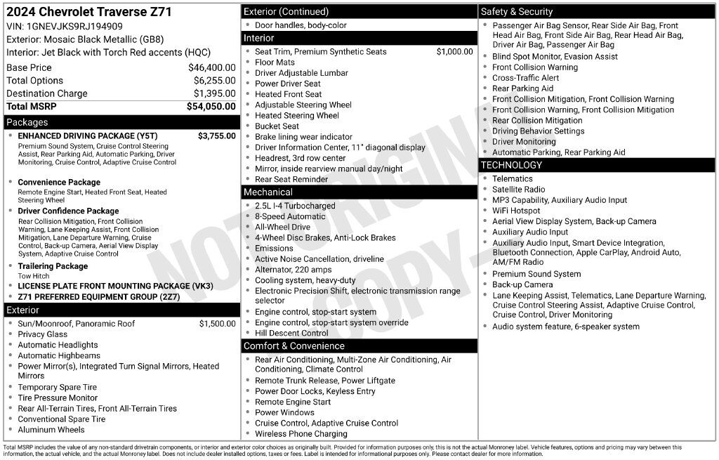 2024 CHEVROLET Traverse