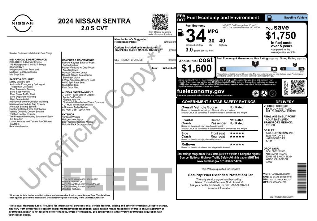 2024 NISSAN Sentra