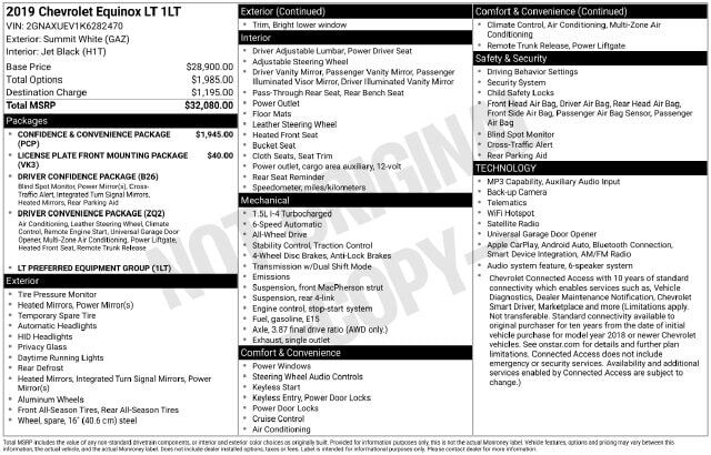 2019 CHEVROLET Equinox