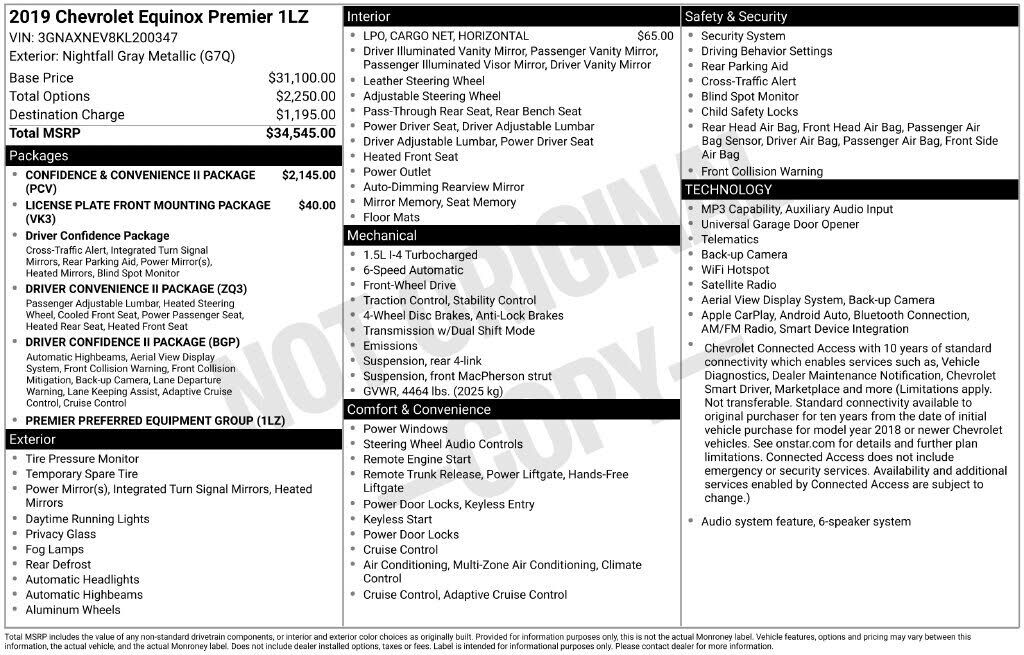 2019 CHEVROLET Equinox