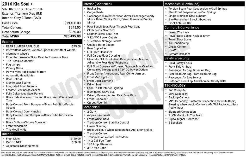 2016 KIA Soul