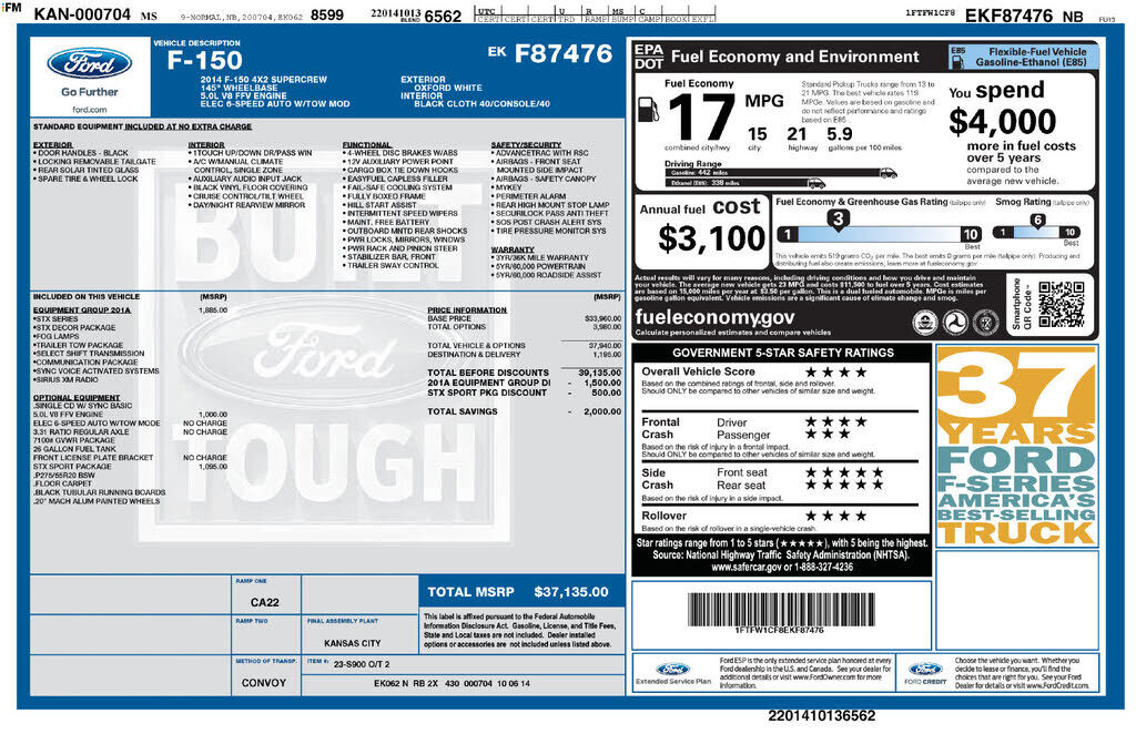 2014 FORD F-150