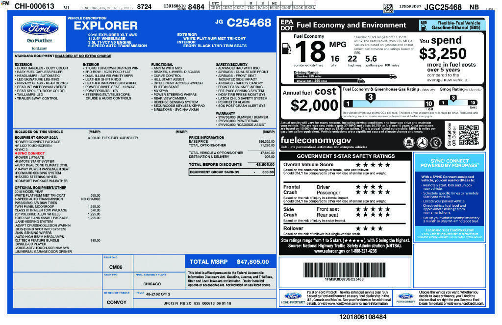 2018 FORD Explorer