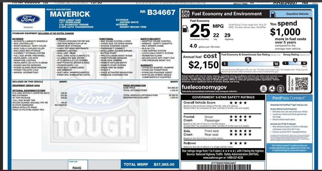 2024 FORD Maverick