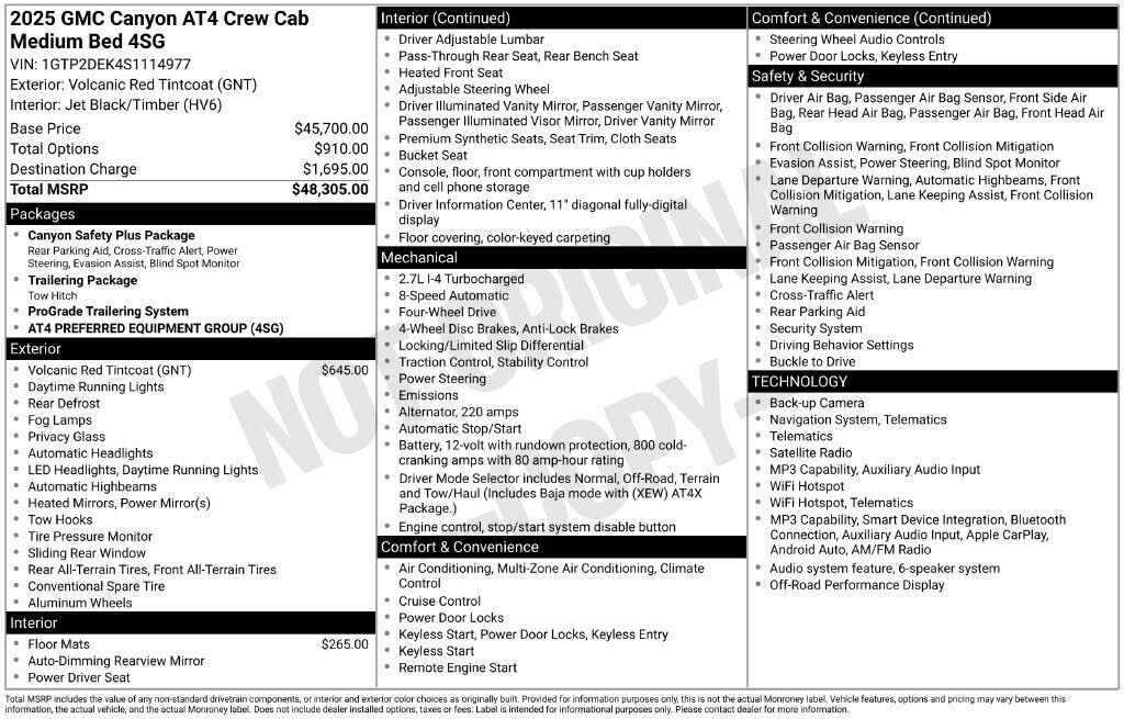 2025 GMC Canyon