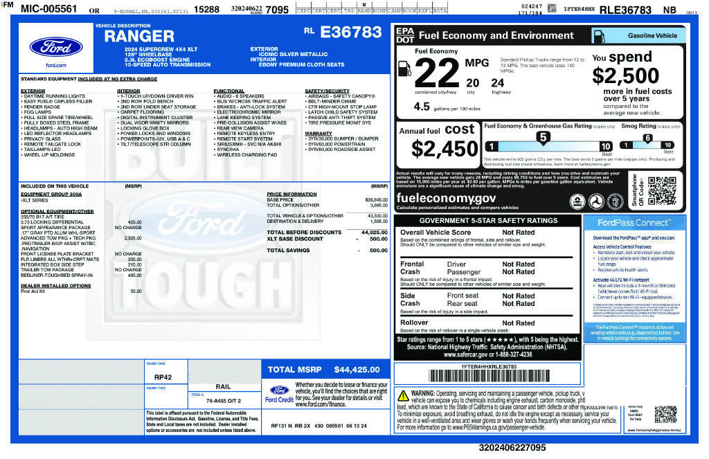 2024 FORD Ranger