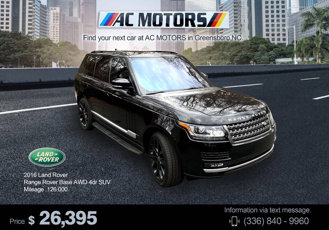2016 LAND ROVER Range Rover