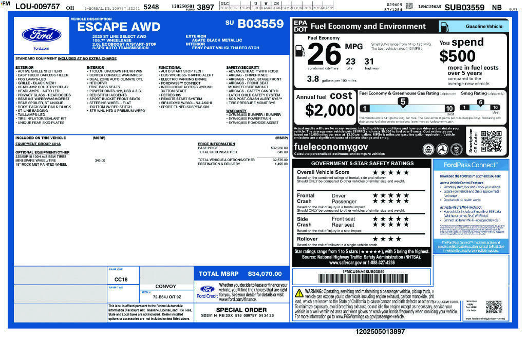 2025 FORD Escape