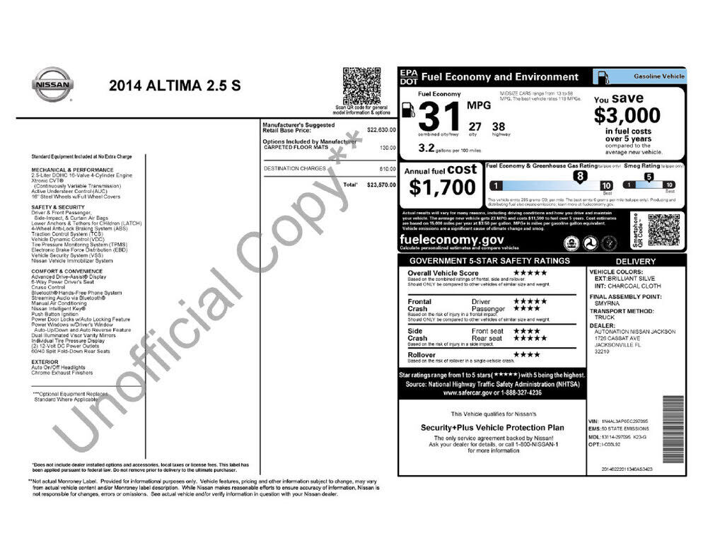 2014 NISSAN Altima