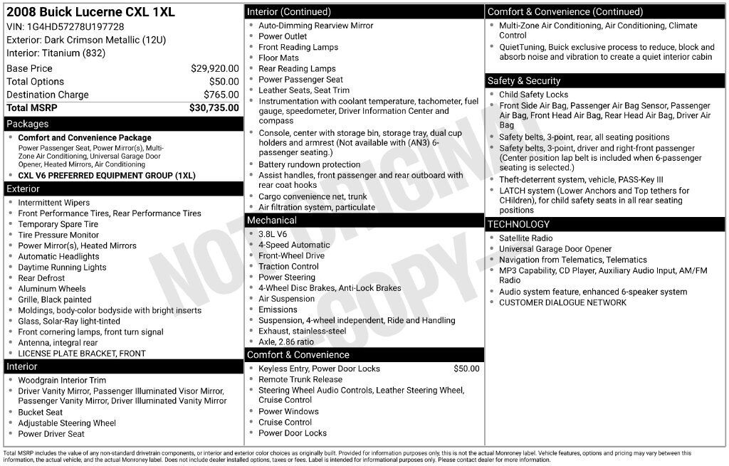 2008 BUICK Lucerne