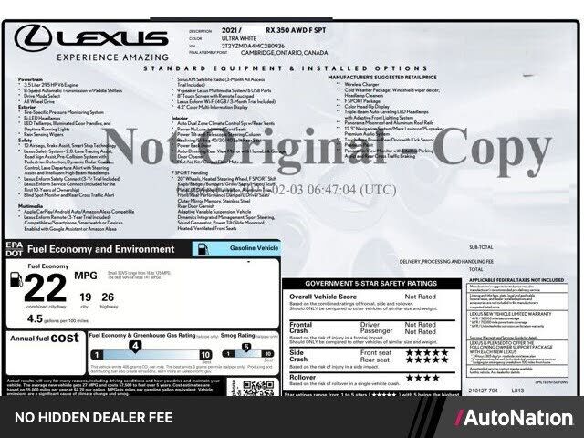 2021 LEXUS RX