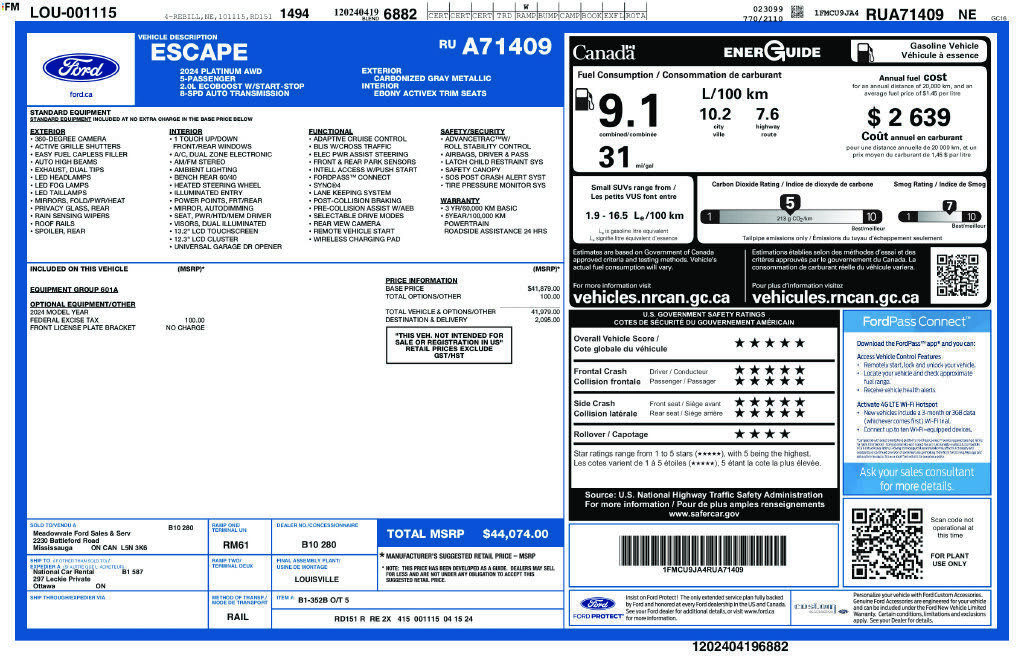 2024 FORD Escape