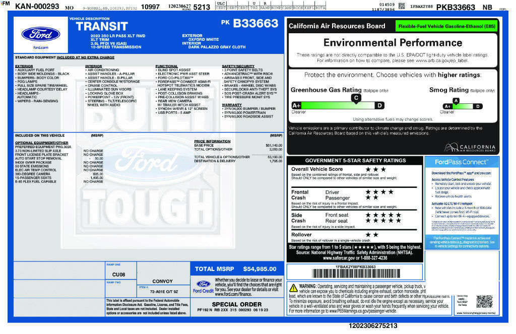 2023 FORD Transit