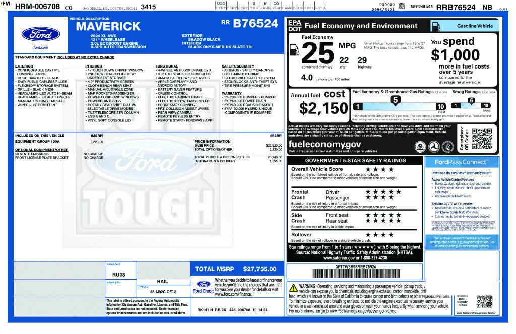 2024 FORD Maverick