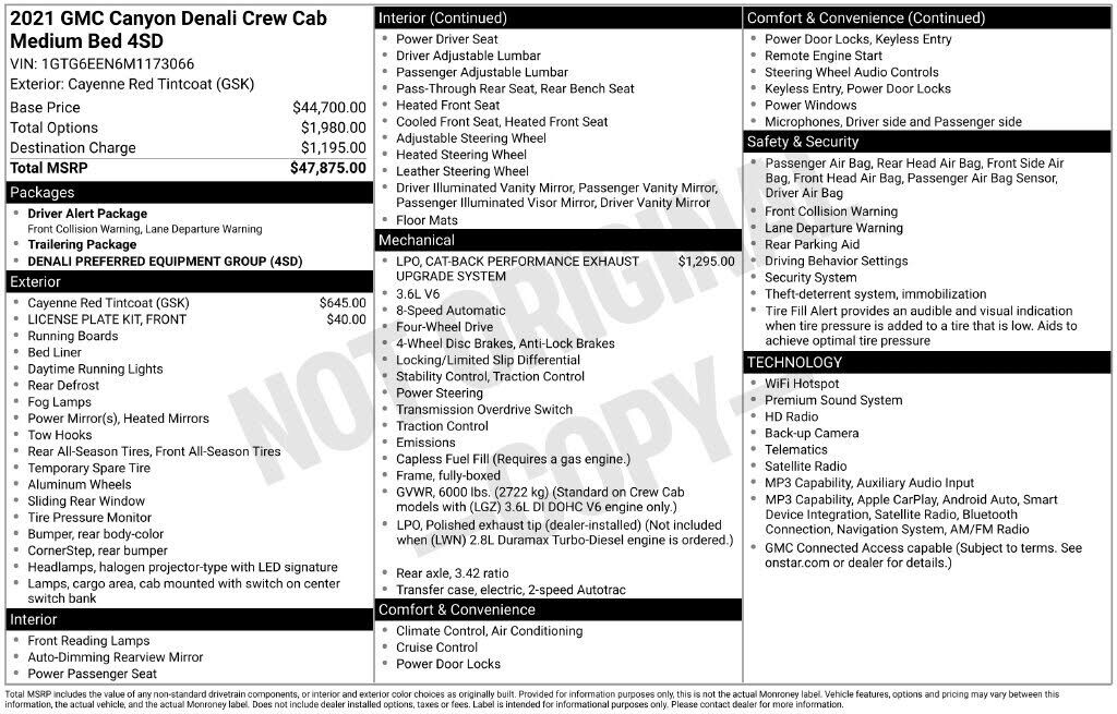 2021 GMC Canyon