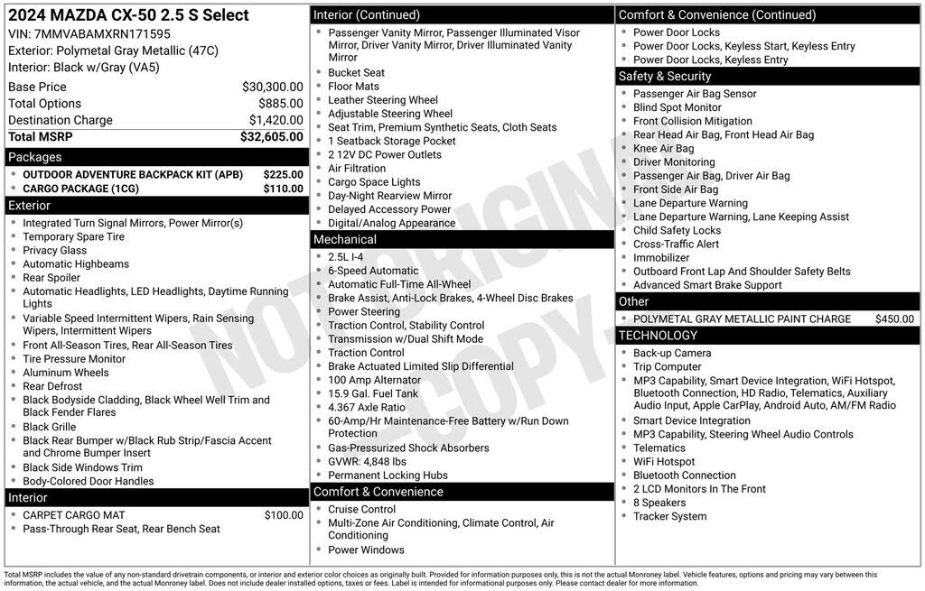 2024 MAZDA CX-50