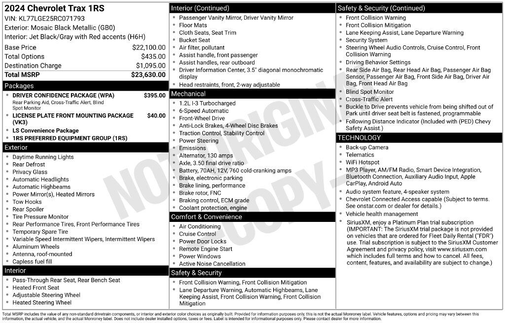 2024 CHEVROLET Trax