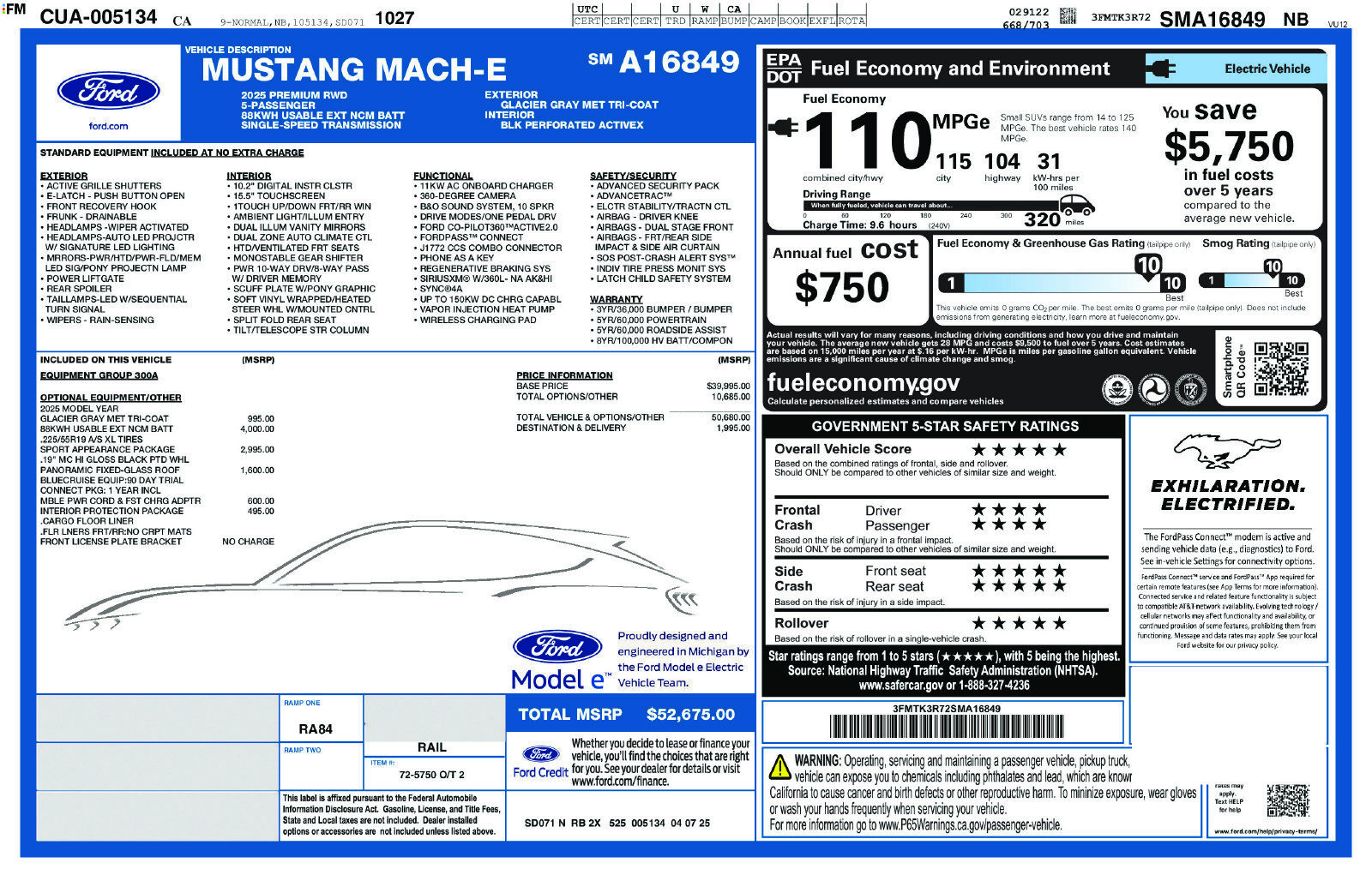 2025 FORD Mustang