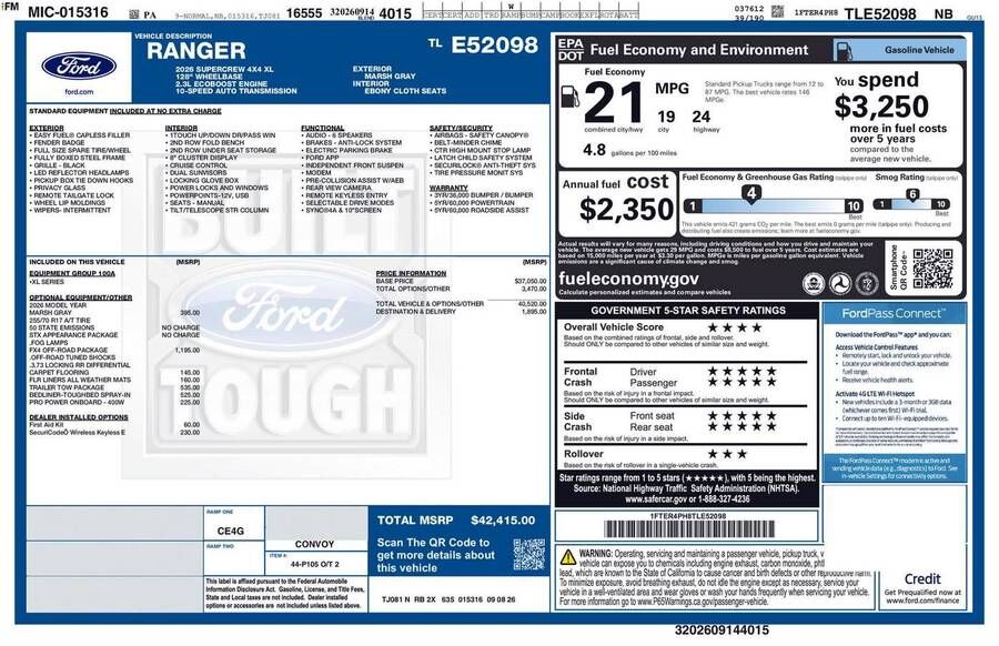 2026 FORD Ranger