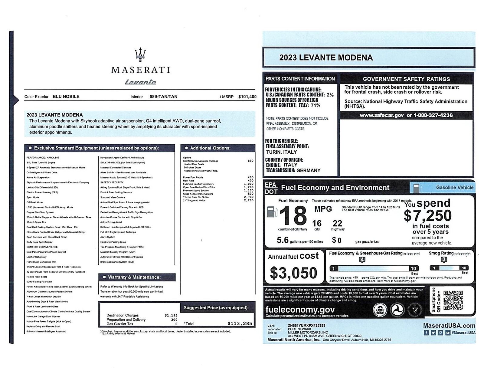 2023 MASERATI Levante