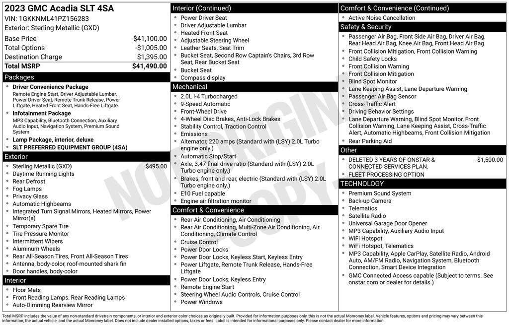 2023 GMC Acadia