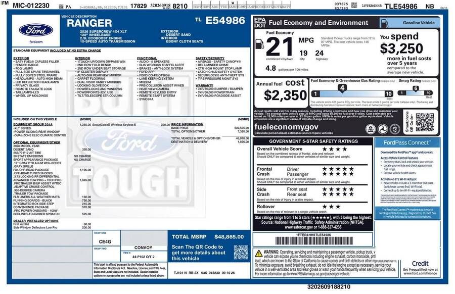 2026 FORD Ranger