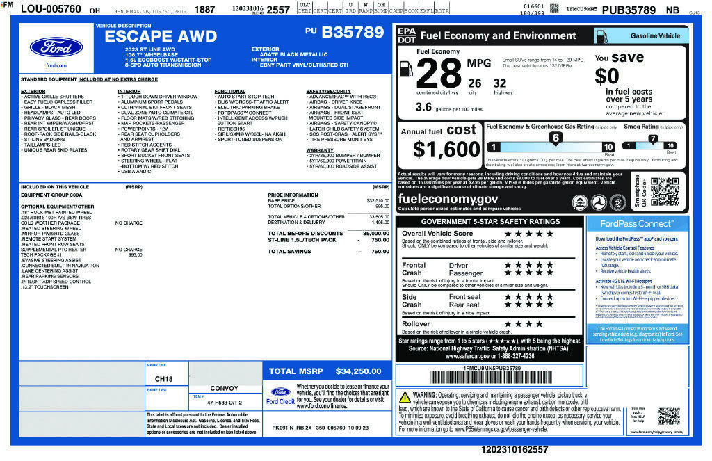 2023 FORD Escape