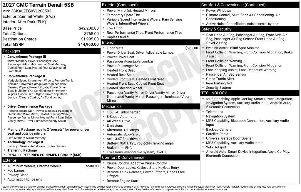 2027 GMC Terrain